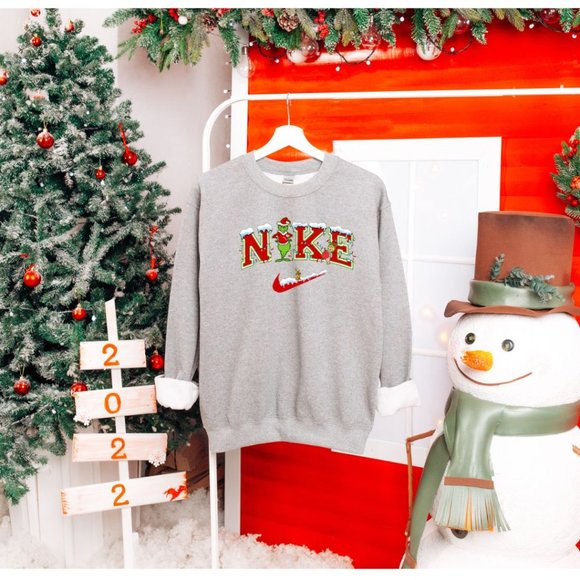 Grinch Nike Sweatshirt - Picture 2 of 3
